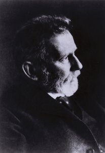 Paul Ehrlich, médico e cientista alemão (foto a p/b) de Photographer German