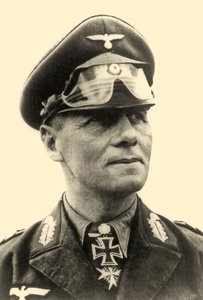 Retrato do General Erwin Rommel c.1942 (foto a p/b)
