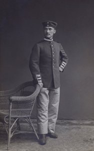 Retrato de um soldado do exército alemão (foto a p/b) de Photographer German