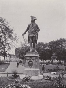 Potsdam, Monumento de Frederico o Grande (foto a p/b) de Photographer German