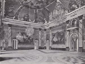 Potsdam, Neues Palais, Marble Hall (foto a p/b) de Photographer German