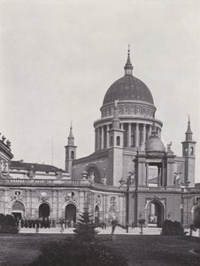 Potsdam, palácio da cidade, Fortunaportal e St Nikolaikirche (foto a p/b) de Photographer German