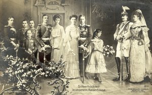 Casamento de prata de Kaiser Wilhelm II e da Imperatriz Augusta Victoria da Alemanha de Photographer German