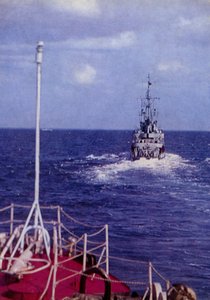 Juntamente com a Frota do Báltico Red Banner e a Marinha Polaca, a Marinha Popular do Exército Popular Nacional .... (foto a cores) de Photographer German