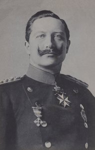 Wilhelm II, Imperador Alemão (foto a p/b) de Photographer German
