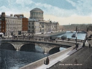 Four Courts, Dublin (foto a cores) de Photographer Irish
