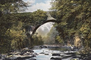 Irlanda: Dargle Bridge, County Wicklow (foto colorida) de Photographer Irish