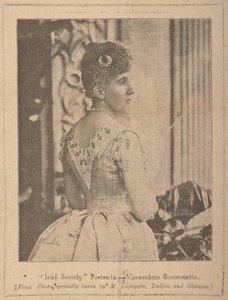 Viscountess Gormanston, "Irish Society" [revista] Vol. VII No. 353 October 13 1894 (papel de jornal) de Photographer Irish