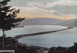 Japão, c.1912: Amano-Hashidate, uma das três cenas mais notáveis do Japão; a cerca de 80 milhas de Kyoto (foto) de Photographer Japanese