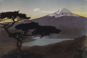 Japão, c.1912: Passe Mount Fuji de Misaka (foto)