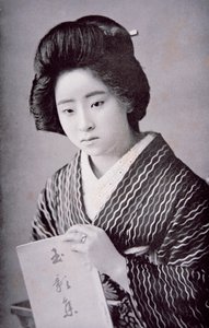 Menina Japonesa, c.1910 (foto a p/b)