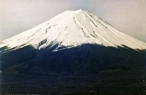 Monte Fuji, visto do Lago Kawaguchi (foto) de Photographer Japanese