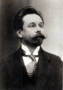 Retrato de Alexander Scriabin (fotografia a preto e branco)