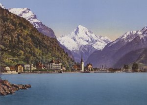 Fluelen e Bristenstock 3074m (foto a cores) de Photographer Swiss