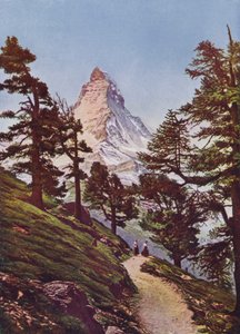 Matterhorn, Zermatt, Suíça (fotografia colorida) de Photographer Swiss