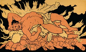 Hércules no Monte Oeta, 1880 de Picart