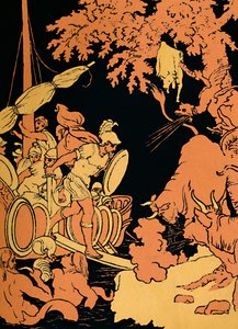 Os touros cuspidores de fogo, 1880 de Picart
