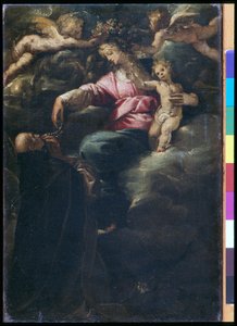 Nossa Senhora do Rosário com o Menino Jesus, São Domingos e dois Anjos, c.1617 (óleo sobre tela)