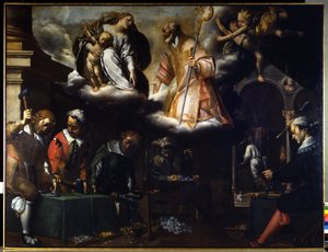 Santo Eloi, patrono dos ourives. Pintura atribuída a Morazzone (1573 - 1625), Milão. CRA.