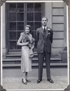 Lord Charles Cavendish e Adele Astaire no dia do seu casamento