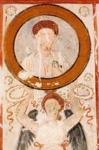 Síria, Palmyra, Vale dos Túmulos, Hypogeum fresco no túmulo de três irmãos