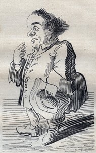Um Pensador Profundo - Cartoon de Pier Leone Ghezzi (1674-1755) - 1740