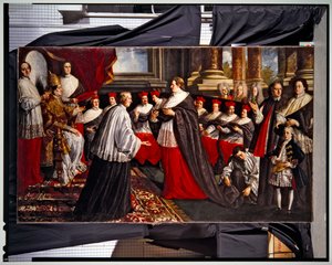 Coroação dos papas Clemente e Inocêncio VIII (par) (pintura) de Pier Leone Ghezzi