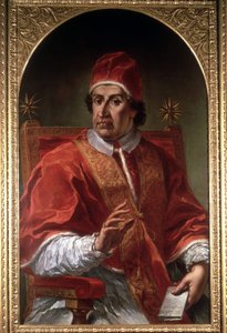 Retrato de Clément XI (1649 - 1721) de Pier Leone Ghezzi. Museo di Roma. Roma de Pier Leone Ghezzi