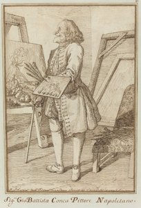 Signore Sebastiano Conca, Pintor Napolitano (Signore Sebastiano Conca, Pintor Napolitano) de Pier Leone Ghezzi