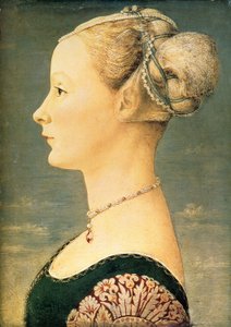 Retrato de uma mulher, segunda metade do século XV. de Piero del Pollaiuolo