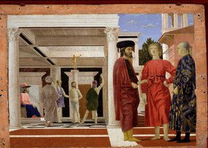 A flagelação de Cristo, 1444-50 (óleo e têmpera sobre madeira)