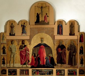 detalhe do retábulo da Misericórdia de Piero della Francesca
