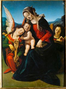 Nossa Senhora e o Menino com anjos de Piero di Cosimo