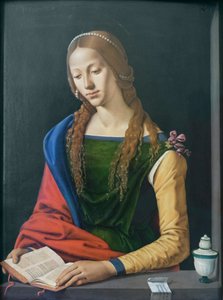 Leitura de Santa Maria Madalena, finais do século XV (óleo sobre painel) de Piero di Cosimo