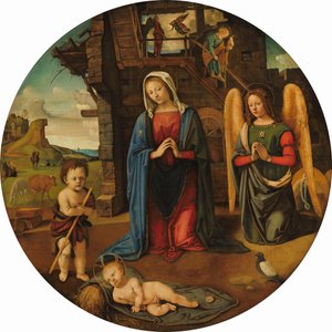 A Natividade com o Menino São João, c. 14951505. de Piero di Cosimo