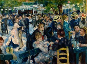Dançar no Moulin de la Galette de Pierre-Auguste Renoir