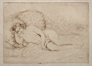 Mulher nua deitada de Pierre-Auguste Renoir