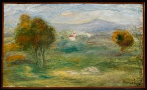 Paisagem com casas em Cagnes-sur-Mer