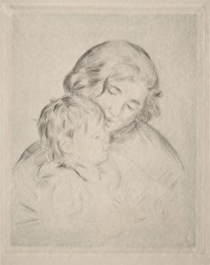Mãe e filho de Pierre-Auguste Renoir