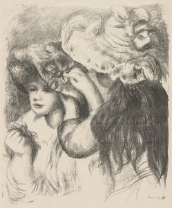 Fixando o chapéu de Pierre-Auguste Renoir