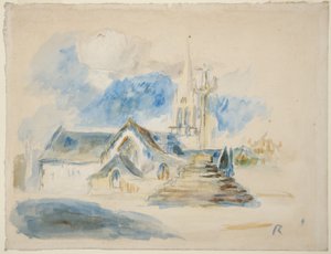 O Calvário e a igreja de Nizon, perto de Pont-Aven