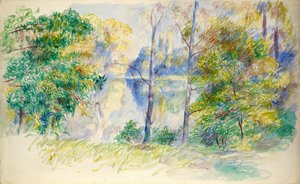 Vista de um parque de Pierre-Auguste Renoir