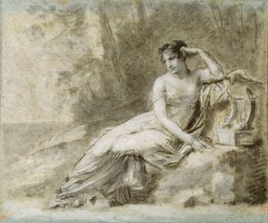 Estudo para um Retrato da Imperatriz Joséphine de Pierre Paul Prudhon