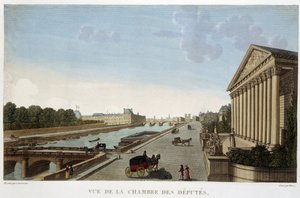 Vista da Câmara de Deputados - Paris por Courvoisier