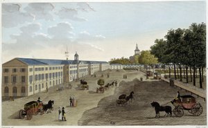 Vista da nova galeria do gabinete de história natural do Jardin des Plantes - in "Vues de Paris" de Courvoisier
