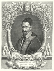 Papa Alexandre VII (gravura) de Pierre (after) Mignard