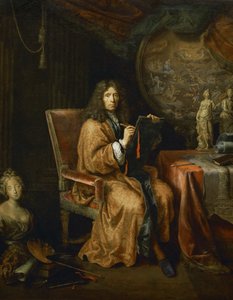 Retrato do artista - Autorretrato ... de Pierre (follower of) Mignard