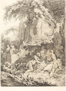 A Fonte do Amor, 1738. de Pierre Alexandre Aveline