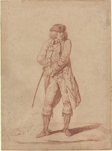 Cavalheiro com uma colheita de equitação de Pierre Alexandre Wille