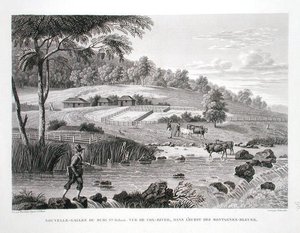 New South Wales, New Holland: Vista do Rio Cox, a oeste das Blue Mountains, de 